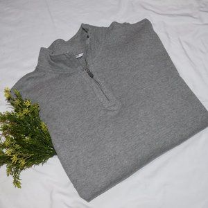 IZOD Quarter-zip mock turtleneck sweater